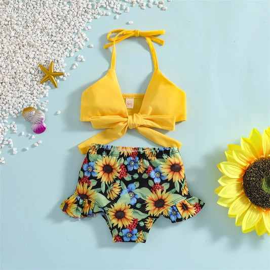 Biquini Infantil Girassol